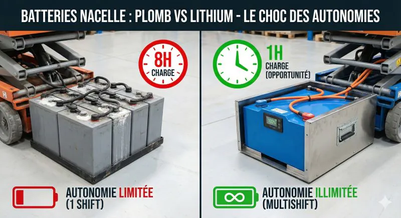 Nacelle Lithium-vs-Plomb